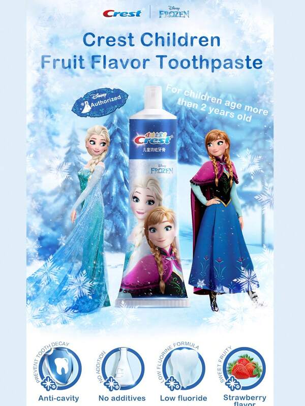 CREST Crest Children Toothpaste Low Fluoride Formula, Gentle Care For Chiildren Teeth