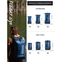Waterproof Backpack Dry Bag 20L 30L 40L Floating Dry Backpack Waterproof For Men Dry Sack Waterproof Bag For Kayak