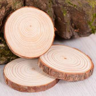 1pc, 2pcs, 3pcs, 4pcs, 5pcs, 6pcs Round Wooden Slices Handmade DIY Materials, Hand-Painted Tree Rings Wooden Discs, Decor For Wall Background, Ornaments