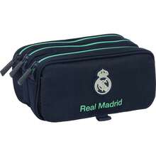 Real Madrid 皇家馬德里 25/26 客場球衣鉛筆盒（男孩和女孩適用） - 輕巧緊湊的兒童鉛筆盒，配有多個拉鍊隔層和充足的學習用品空間，設計獨特有趣⚫免費送貨✅ 24/48 小時內送達西班牙（半島） - 三重格蘭德 - 查看 1