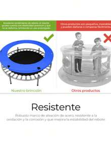 Kids Trampolines - Blue - View 3