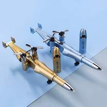 Bolígrafo creativo con diseño de avión neutral, bolígrafo con diseño de arma militar, avión de combate, operaciones especiales de helicóptero, adecuado para escuelas, oficinas, artículos de papelería, bolígrafos, regalos de Navidad, firmas