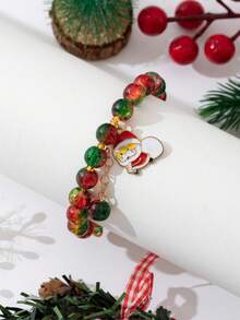 Christmas Beaded Reindeer Bracelet, Cute Niche Versatile Sweet Accessory
