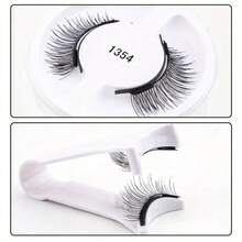 5 Pair Upgrade Magnet Magnetic Eyelashes With Applicator, Reusable No Glue Needed Magnetic Lashes Without Eyeliner, Portable Cat Eye Natural Look False Eyelashes More Easy To Wear And Remove Strip Lashes, Lashes, Eyelashes, Fake Lashes - Mi tự nhiên - Xem 2
