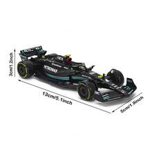 Burago Mercedes-AMG F1 W14 E y W15 Lewis Hamilton #44 Modelo a escala 1/43 - Edición coleccionista con caja de exhibición oficial de las temporadas 2025 y 2024 - Juego de caja de exhibición de aleación, regalo de cumpleaños - W14-#44 - Ver 5