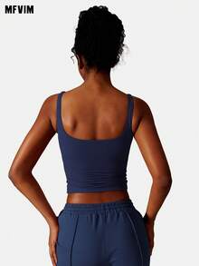 MFVIM Damen Fitness Top, Yoga Tragen, Sport Trägerhemd, hochelastisches Workout Trägershirt, geeignet für Zuhause, Pendeln