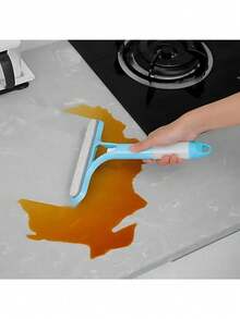 2-In-1 Window Cleaner, Window Brush, Household Non-Detachable Cleaning Tool, Window Screen Wiper, Multi-Purpose Glass Wiper, Window Track Cleaning Brush, Household Cleaning Tool, Window Maintenance, Compact Design, Easy-To-Grip Cleaner, Sturdy Construction, Durable Plastic, Glass Scraper, Professional Cleaner, Cleaning Tool