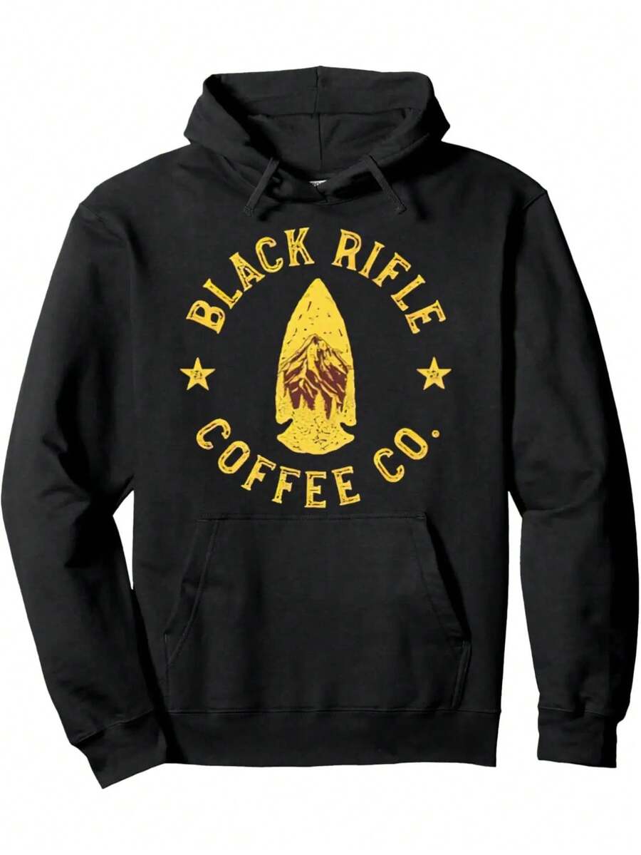 Rifle Coffee Company Arrowhead Pullover Hoodie - Hoodie With Cool Graphic Print - Make A Statement - 黑色 - 查看 1