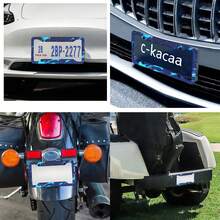 A License Frame With 2 Holes That Says "Eat, Sleep, Code, Repeat", Suitable For Vehicles In The United States And Canada, Vehicle Accessories. - Color - 查看 4