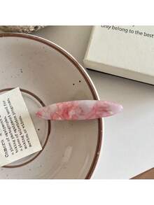 1 pieza Pinza de pelo de estilo casual y deportivo, de alta gama con clip de resorte de ácido acético, adecuada para recogerse el cabello en media cola o cola baja, con diseño sencillo de hoja de sauce, accesorio de pelo para mujer apto para uso diario, escuela, vacaciones en la playa, trabajo, ir de fiesta, regalo de cumpleaños, vuelta al cole, versátil