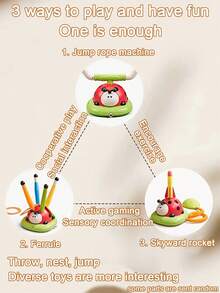 3-In-1/4-In-1/5-In-1 Ladybug Fitness Toy, Indoor & Outdoor Sports Interactive Toy For Kids, Sensory Integration Training Sports Toy Equipment