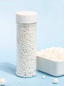 4.59oz/130g Round Pearl Sugar Beads For Cake Decorating, Suitable For Ice Cream, Cupcakes, Baking, Cake Decoration, Ideal For Wedding, Birthday Party, Christmas Party Desserts, Cake Decorations - White - View 11