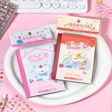 1 Mini Cutting Sticker Book, Dopamine 5.0 Nose Clip Pattern Scrapbooking & Nail Art Stickers, Mini Sticker Book