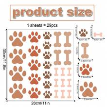 Dog Paw Wall Stickers, Home Room Decor DIY Waterproof Bedroom Children's Room Cross-Border Self-Adhesive Wall Decals
