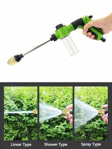 1pc High Pressure Foam Sprayer Gun, Multi-Mode Home High Pressure Foam Cleaning Gun, Adjustable Modes, With Container, For Powered Washing Tool - Dark Green - View 7