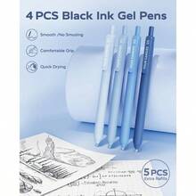 Aesthetic School Supplies, 4 Gel Pens With Black Ink, 4 Correction Tapes, 2 Pastel Highlighters, 2 Mechanical Pencils, Sticky Notes, Index Post Bible Study Supplies With Case Purple