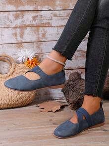 Women's New Fashionable Soft Comfortable Versatile Slip-On Round Toe Flat Shoes