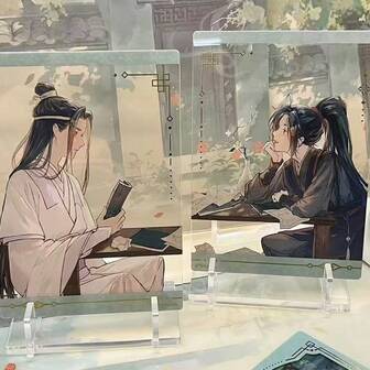 《魔道祖师》亚克力钥匙扣 - 蓝忘机&魏无羡手工周边 - 亚克力钥匙扣 - 史迪奇玩具 - 旅行玩具 - 课堂减压玩具 - 迷你洗澡玩具 - 圣诞文具 - 解压球 - 生日礼物 - 圣诞礼物 - 平安夜礼物 - 完美礼物 - 礼物 - 玩具 - 游戏