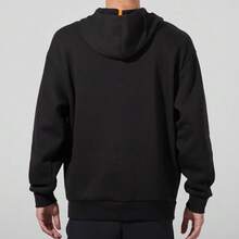 Puma 男女通用保暖内衬卫衣，宽松版型，秋冬季保暖舒适运动服，适合青少年和学生户外穿着，534403 - 黑色 - 查看 2