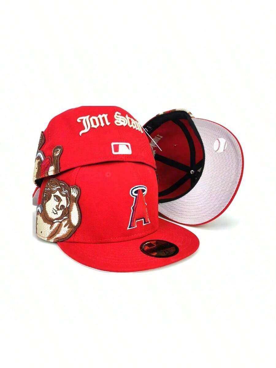 Men Baseball Caps - Red a - View 1