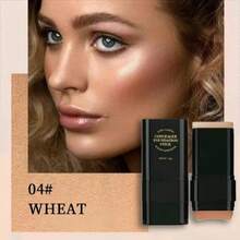 Foundation Concealer Stick, Dual-Ended With Built-In Brush, Moisturizing & Lightweight