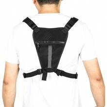 ZYDS Outdoor S Chest Bag For Men Water Reant Ligweig Running Vest EDC Chest Pack For Workou Hing Cycling - Brown - View 8