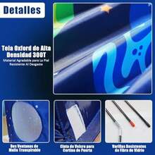 New Casa de Campaña para Niños Grande Casita con Luces de Estrellas Pop up Cohete Tienda Espacial Carpa Castillo Portátil Casa de Juegos Infantil Niño Interior Regalos 100x100x135cm/40x40x51inch - como en la foto - Ver 4