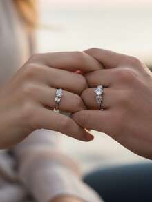 1pc Women's Wedding Ring, Stacking Rose Flower Ring, 5.2g Pure S925 Silver, 1.5 Carat Moissanite, Bohemian Palace Style, Engagement, Wedding, Anniversary, Valentine's Day Gift, With Moissanite Certificate And Deluxe Gift Box