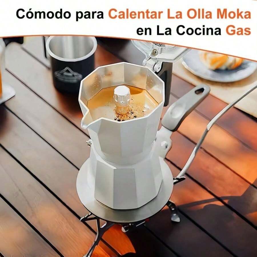 Difusor de Calor para Estufa, Placa Difusora de Acero Inoxidable con, Dimetro 20cm, Apto para Coccin Lenta y Calentamiento Uniforme, Compatible con Estufas de Induccin, Gas y Elctrica - Plateado - Ver 1