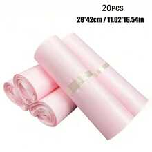 50/20/10pcs Thick Waterproof Solid Pink Packaging Bags, Simple Multipurpose Bags Suitable For Gift Bags, School, Office, Transportation And Mailing Back To School, Courier Storage Bags, Logistics Packing Bags, Clothing Courier Packaging Bags, Various Sizes Available