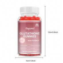 BUPORAI Gomitas de glutatión: contienen vitamina C, antioxidantes y promueven la salud de la piel, blanquean la piel y protegen la salud del hígado (60 unidades) - 60 gomitas - Ver 5