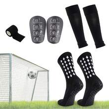 1 set jambiere fotbal, jambiere non-sportive, apărători de tibie fotbal, bandaj sportiv, set echipament teren