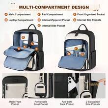 NEWHEY 15.6英寸女士防水轻便笔记本电脑背包，适合商务、大学和办公室使用，适合学生、专业人士和商务旅行者