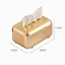 Elegante caja de pauelos moderna caja de almacenamiento, organizador de servilletas de computadora, dispensador decorativo de encimera de bao con base antideslizante para cocina, sala de estar - Como se muestra en la imagen - Ver 4