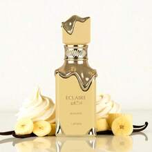 Perfume Arabe Eclaire Banoffi de Lattafa Perfumes – 100% Original, Delicia Oriental Unisex en un Frasco de 100ml – Exclusividad Dulce con Espíritu Árabe - Mostaza Amarilla - Ver 3