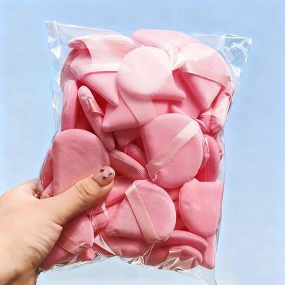 50 piezas/24 piezas/10 piezas/2 piezas Esponjas de maquillaje triangulares con felpa, herramientas de maquillaje reutilizables y multifuncionales adecuadas para base de maquillaje, protector solar, BB cream, rubor, etc. Reemplazo perfecto para brochas, ideal para viajes y uso en el hogar. Suaves, esponjosas y con textura, aplicables para maquillaje facial y corporal, conjunto de herramientas de belleza de maquillaje mixto, maquillaje, barato, decoración de habitación, tocador, viaje, dormitorio, accesorios de maquillaje, borla, difuminador de maquillaje, borla de polvo, esponja de maquillaje