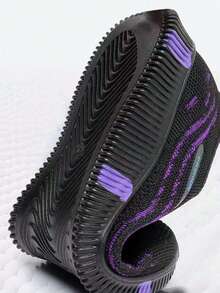 Zapatos Transpirables Zapatos Deportivos Ligeros Para Mujere , Antideslizantes Y Transpirables Para Mujer Tenis Deportivos - negro morado - Ver 9