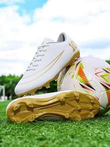 男女款青少年运动足球鞋，校园学生男孩女孩足球训练鞋，长钉防滑，脚感好，轻便舒适