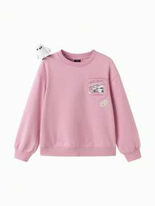 Balabala Girls' Sweatshirt, Harry Potter Hogwarts Print – Soft Fabric, Crew Neck – Great For Casual Wear