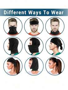 Summer UV Protection Cooling Neck Gaiter Face Mask Scarf, Breathable For Cycling, Motorcycle Riding And Skiing - Multicolor - View 7