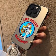 Funda de teléfono creativa popular de Los Pollos Hermanos compatible con iPhone 16, 15, 14, 13, 12, 11 Pro Max, X, XR, XS Max, 8, 7 Plus, con una parte trasera mate a prueba de golpes. - Mezcla de colores - Ver 3