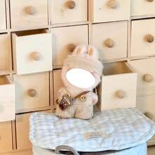 4.0 Mini Version ForLABUBU Outfit Set - Overalls, Hat, Clothes Only (Excluding Doll And Shoes)