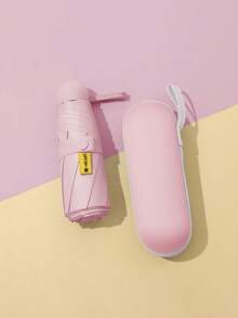 Small Folding Umbrella, Mini Pocket Waterproof Portable Travel Umbrella, Sun Umbrella, Women's Sun Protection And UV Protection Umbrella, 2-In-1 Mini Six-Fold Ultralight Portable Umbrella, Mini Travel Umbrella, Portable Umbrella For Both Sunny And Rainy Days, Windproof, 99% UV Protection