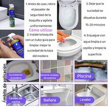 Burbujas para inodoro limpiador multifuncional refresca desinfecta 650ml mantenimiento baño aroma agradable fácil aplicar solución prolongada higiene desodorización uso doméstico - Blanco - Ver 9