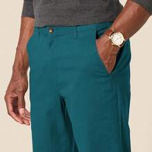 Essentials Men's Straight-Fit Chino Jogger Pant{"Size_name":"X-Large","Color_name":"WashedTealGreen"} - 綠色的 - 查看 5