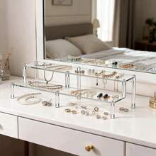 1 Stück Acryl Ausstellungsständer, Becherhalter, Dessert Präsentationsregal, 2/3/4-stufiger Säulenständer, Kuchenständer, Parfümausstellungsregal, Kosmetikorganisationsregal, hochdurchsichtig, Tischausstellungsständer, geeignet für Hochzeitsfeier, Geburtstagsfeier, Großveranstaltungen, Ladenausstellung, Heimlagerung, Fotografie-Requisiten