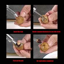 不锈钢虾仁去筋器 - 专业海鲜清洁和剥皮工具,高效去筋去筋 - 适用于餐厅、家庭厨房、海鲜市场,快速处理虾、龙虾、螃蟹、龙眼去核,易于清洁,厨房小工具 - 彩色 - 查看 5