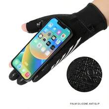 Guanti da sci per uomo, a dita intere, invernali, caldi, antiscivolo, impermeabili, leggeri, con protezione per lo schermo tattile e palmo, guanti protettivi per il freddo, adatti per corsa, escursionismo, regali di Natale e Ringraziamento - Multicolore - Visualizzare 6