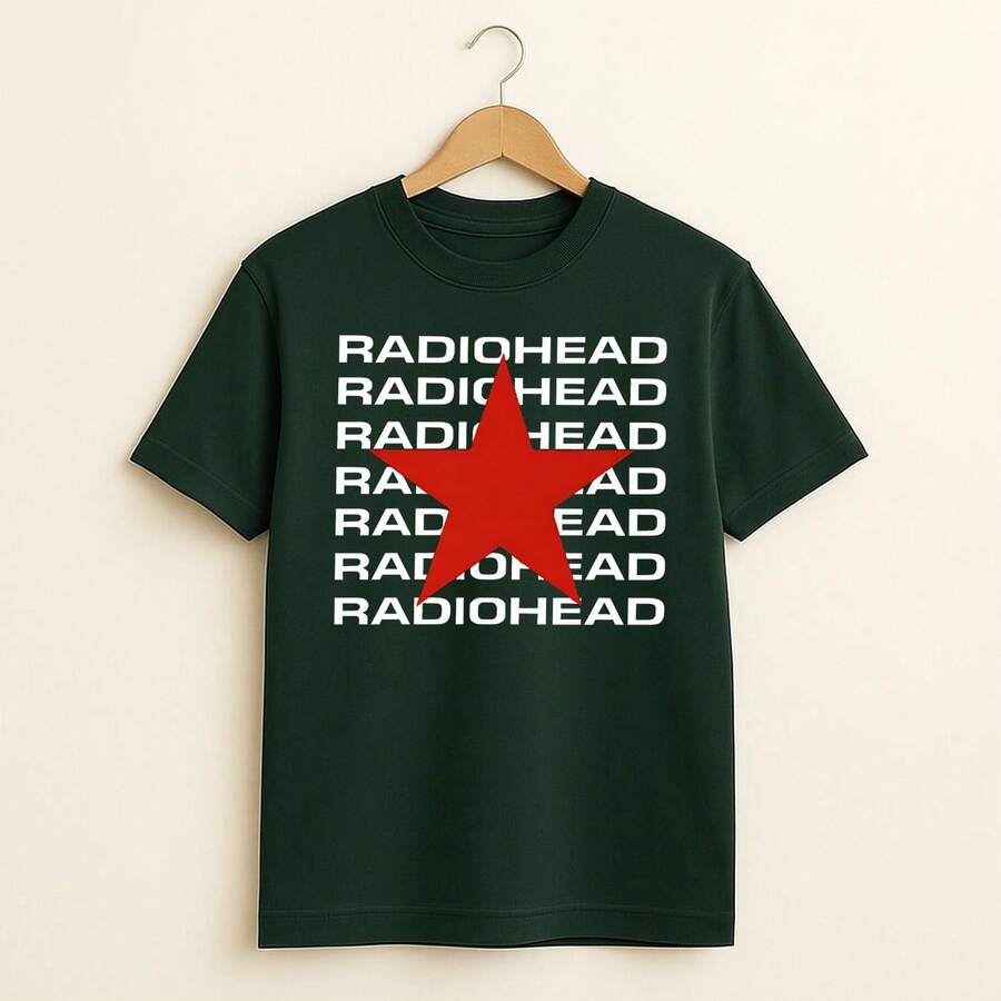 T-Shirt Rock Band International Music Unisex Male Female 100% Cotton Premium Top Streetwear Launch Immediate Shipping Various Colors!! Plus Size - 軍綠色 - 查看 1
