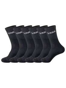 12 Paar unisex Persönlichkeit Streetstyle Lässig Socken, einfach und modisch, vielseitig, bequeme Business Lässig Lange Socken, geeignet für Sport, warm im Herbst und Winter, Kniestrümpfe für Paar.